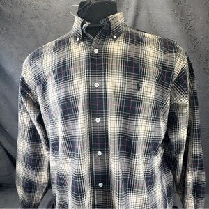 Ralph Lauren Blake Check Long Sleeve Button Up Shirt L 53” Chest